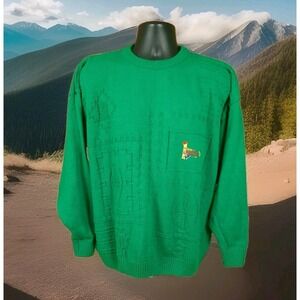 Blarney‎ Castle Designs Ireland Crewneck Knit Green Mens Size Large Sweater